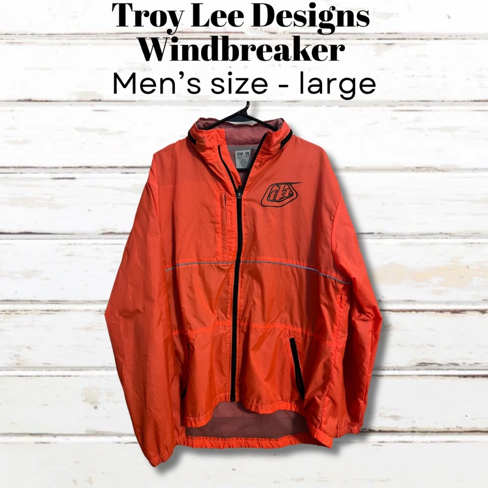 Troy Lee Designs Men's Red Windbreaker Jacket